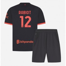 AC Milan Adrien Rabiot #12 Tredjeställ Barn 2026-27 Korta ärmar (+ Korta byxor)